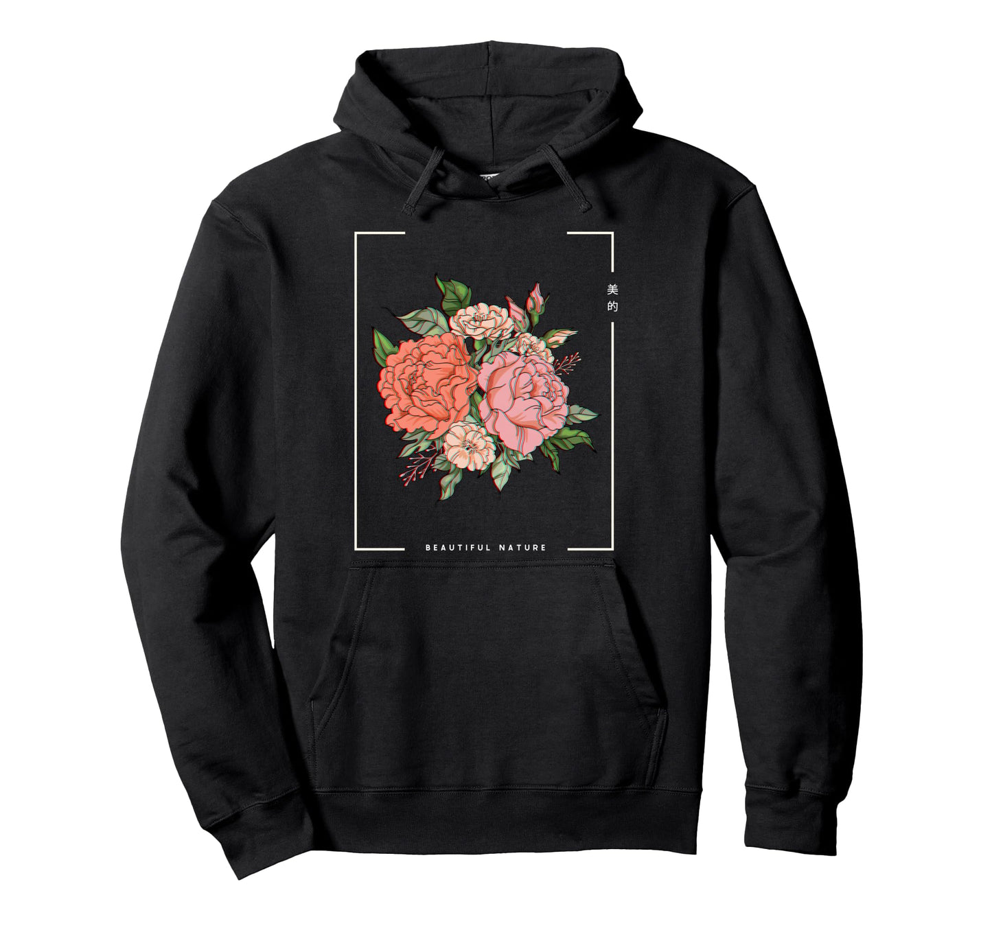 Japanese Aesthetic Vaporwave Nature Hoodie - Unique Graphic Men Women