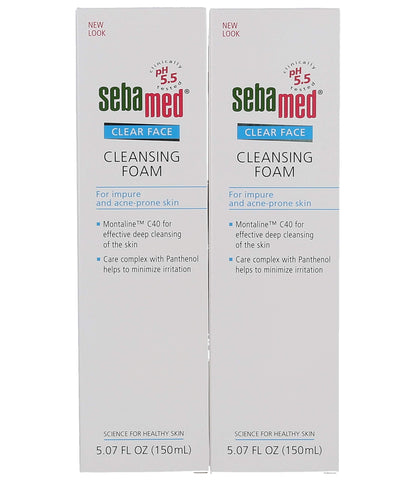 Sebamed Clear Face Cleansing Foam - Gentle, pH Balanced Face Wash for Sensitive Skin, 5.07 fl oz