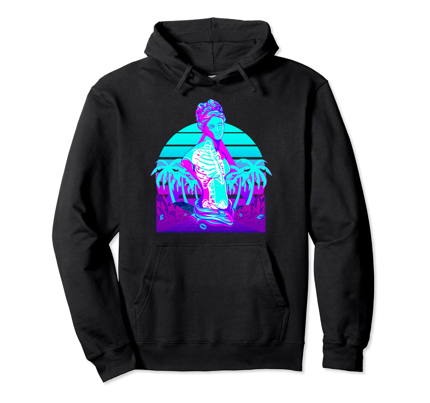 Venus Skeleton Vaporwave Aesthetic Hoodie - Streetwear Style for Adults
