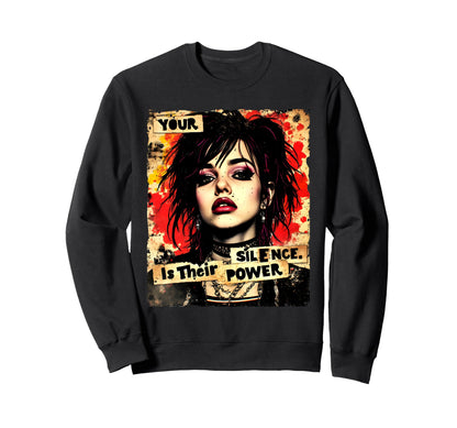 Punk Graffiti 90S Grunge Urban Art Sweatshirt - Unique Graphic Unisex