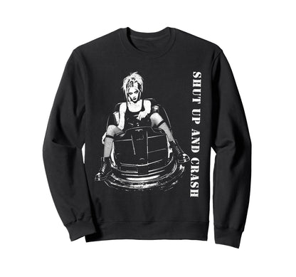 Punk Shut Up 90S Urban Grunge Sweatshirt - Graphic Print Men Women