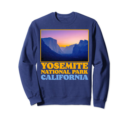 Yosemite Valley National Park Photo Sweatshirt - Minimalist Print Unisex