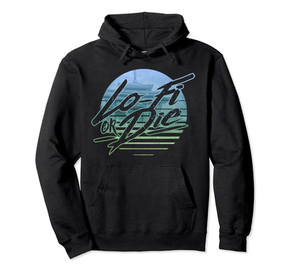 1980 Lo Fi Or Die Sunset Aesthetic Hoodie - Custom Art Print Unisex