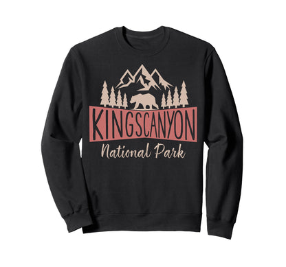 Kings Canyon National Park Us Mountains Sweatshirt - Unique Graphic Unisex