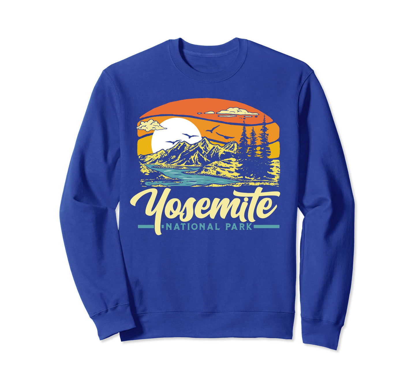 Yosemite National Park 80S Sweatshirt - Fun Novelty Design Unisex