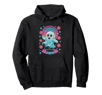Ghost Disco Dance Vaporwave Aesthetic 80S Hoodie - Graphic Print Men Women
