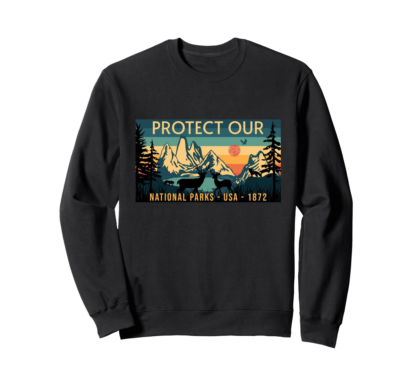 Protect Our Parks Embrace And Sweatshirt - Novelty Apparel for Adults