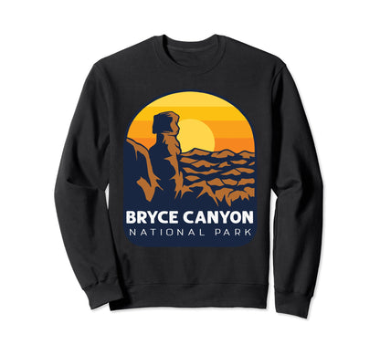 Bryce Canyon National Park Utah Hiking Sweatshirt - Graphic Print Unisex