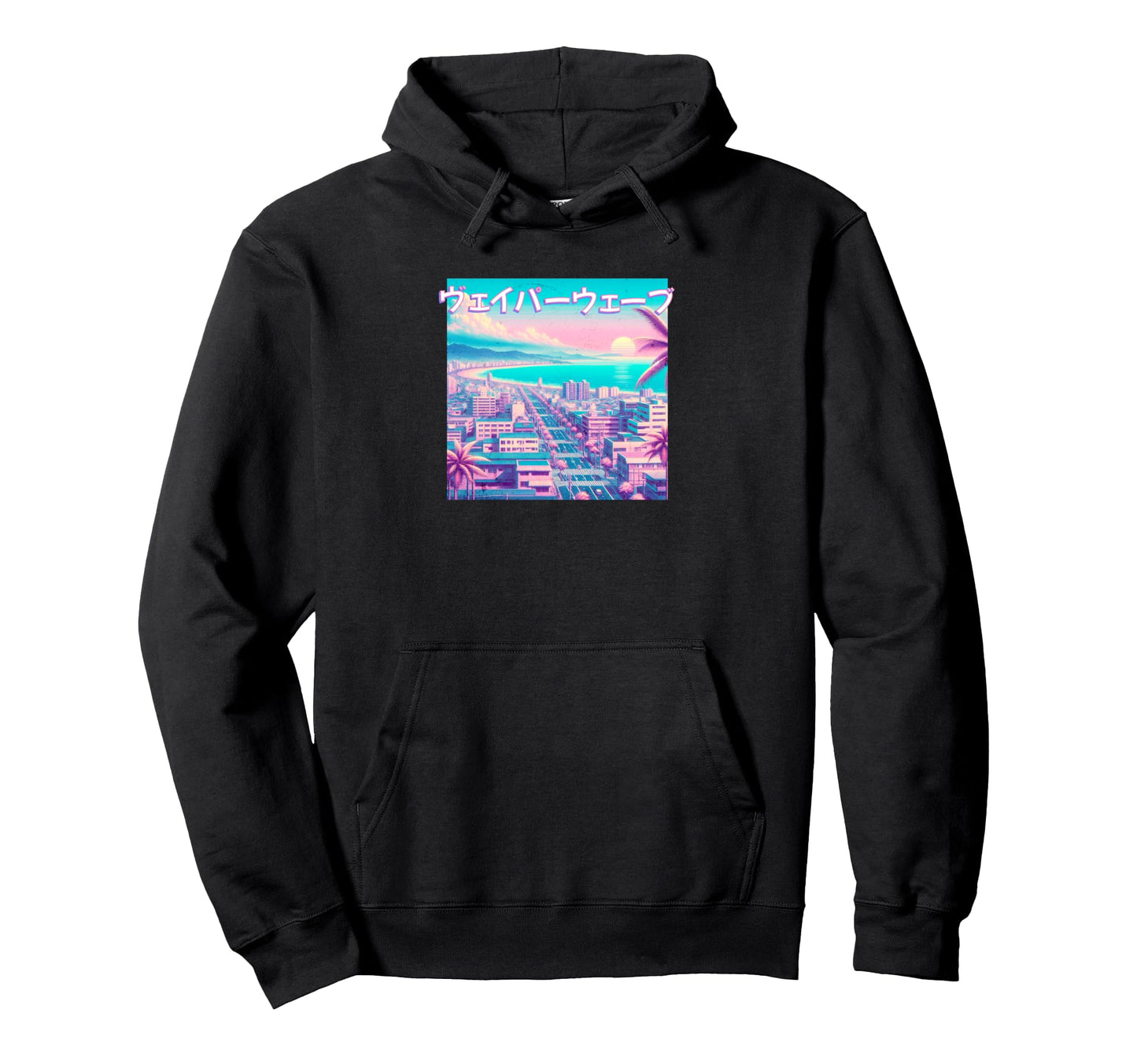 Japanese Aesthetic Vaporwave Hoodie - Casual Everyday Wear Unisex