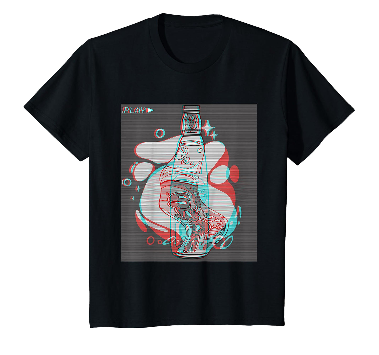 Japanese Soda Otaku Harajuku Water T-Shirt - Graphic Print for Adults