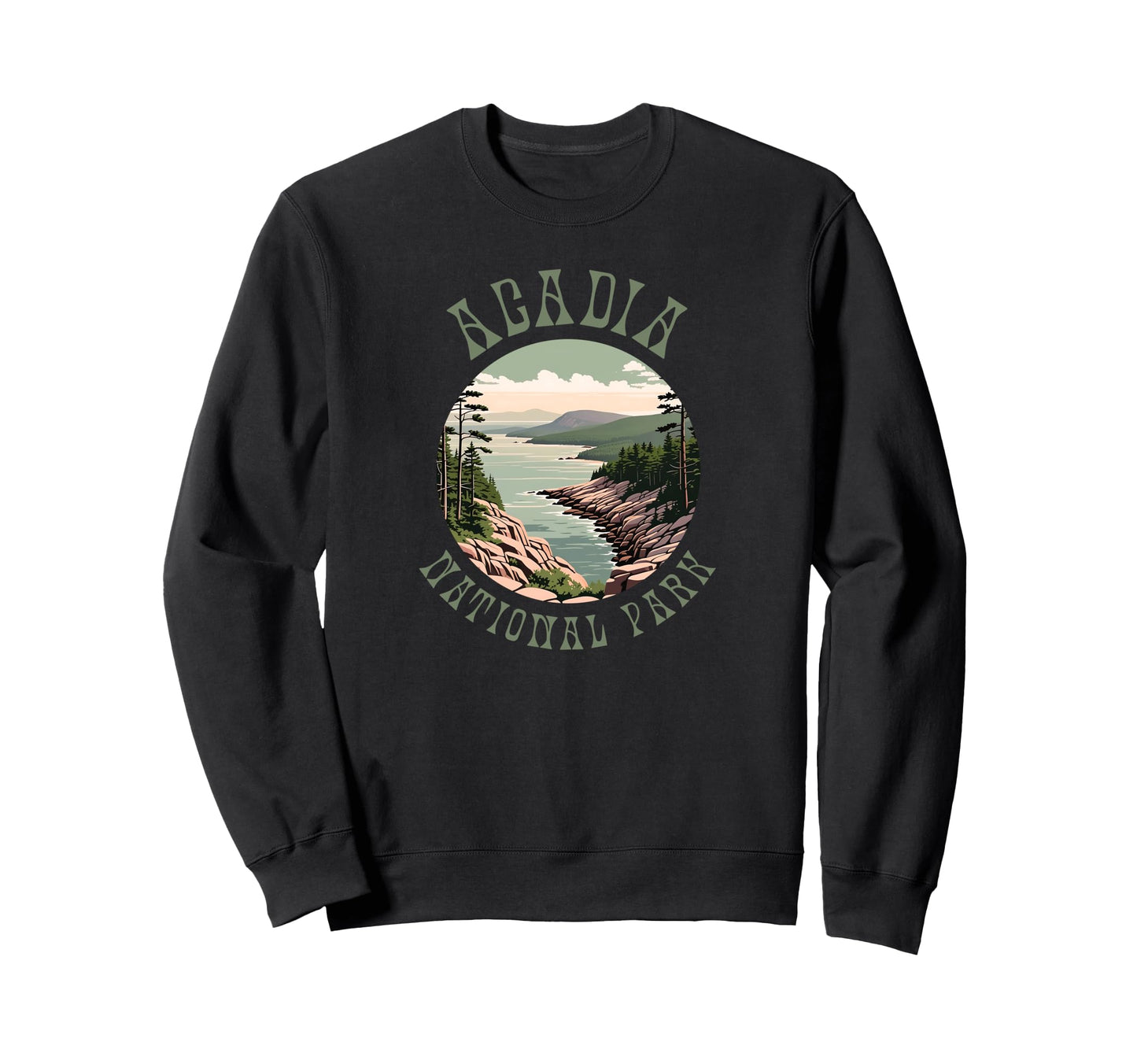 Acadia National Park Maine Bar Sweatshirt - Streetwear Style Men Women