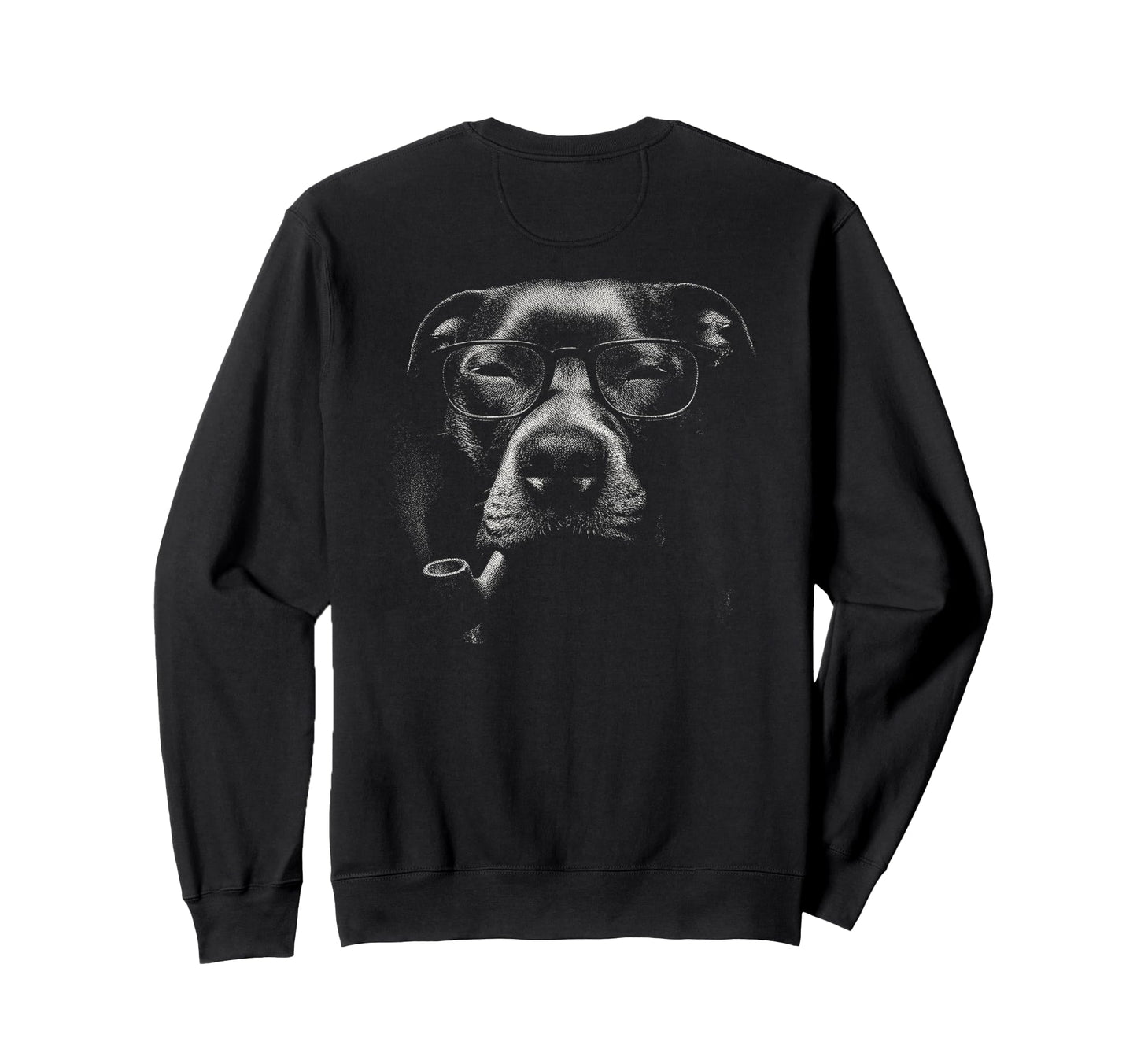 American Pitbull Glasses Pipe Sweatshirt - Aesthetic Graphic Men Women