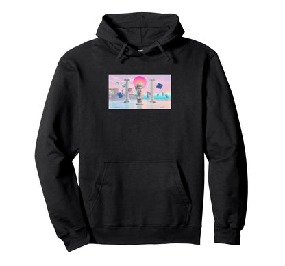 Vaporwave Aesthetic Trippy Vapor Wave Hoodie - Custom Art Print for Adults