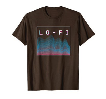 Lo Fi Hip Hop Soundwave Vaporwave T-Shirt - Fun Novelty Design for Adults