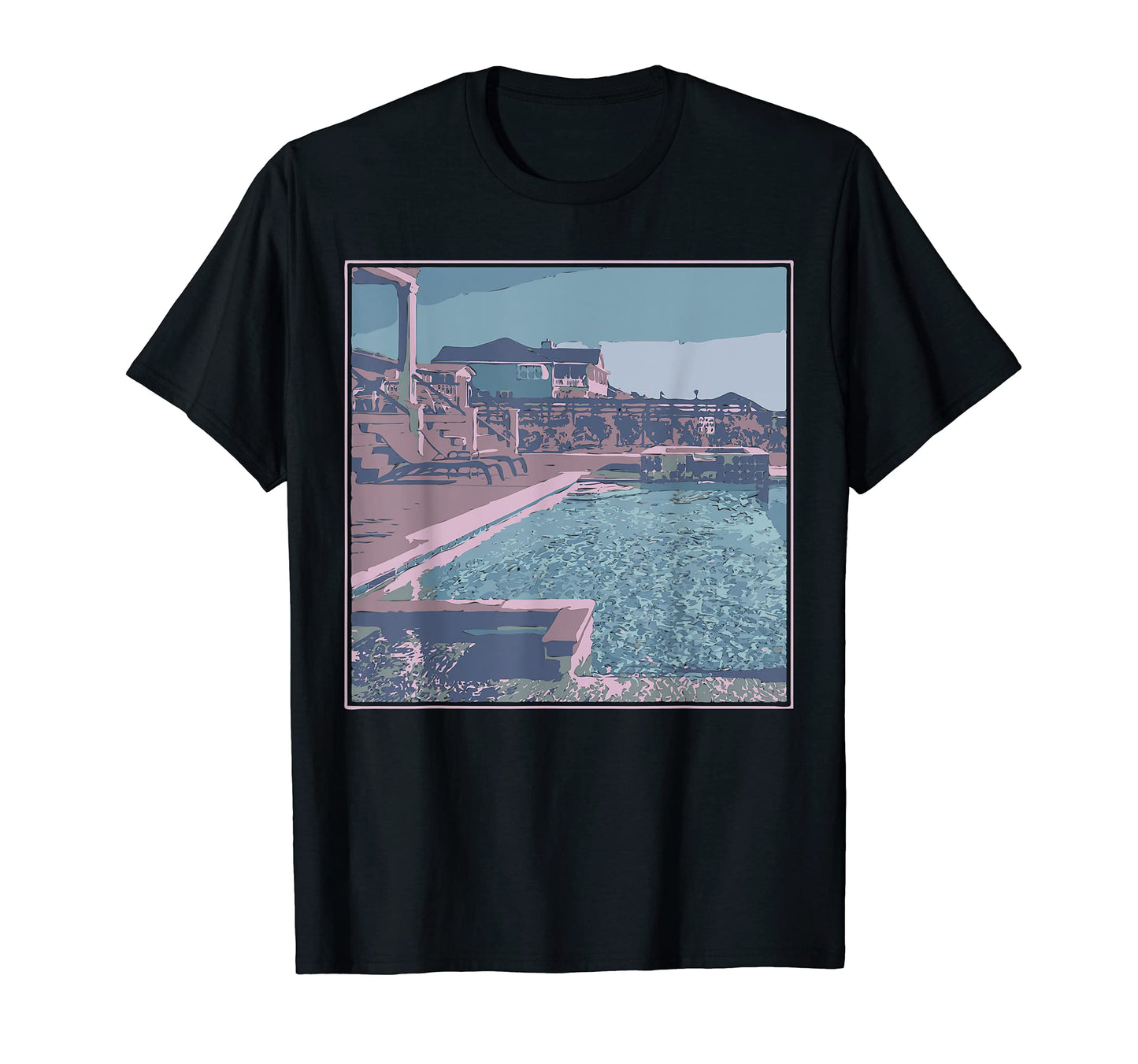 Vaporwave Aesthetics Funny Swimming T-Shirt - Novelty Apparel Unisex