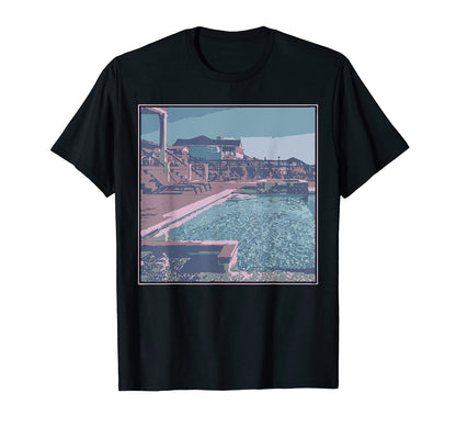 Vaporwave Aesthetics Funny Swimming T-Shirt - Novelty Apparel Unisex