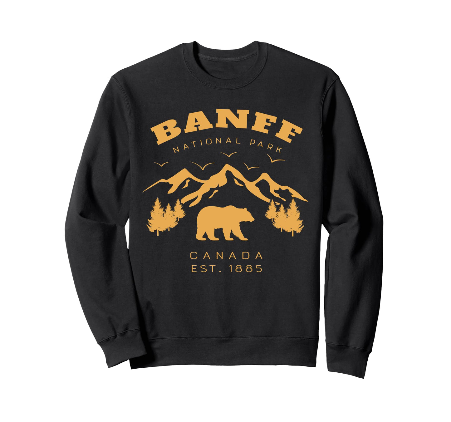 Banff National Park Canada Souvenir Sweatshirt - Unique Graphic for Adults