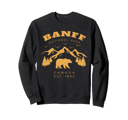 Banff National Park Canada Souvenir Sweatshirt - Unique Graphic for Adults