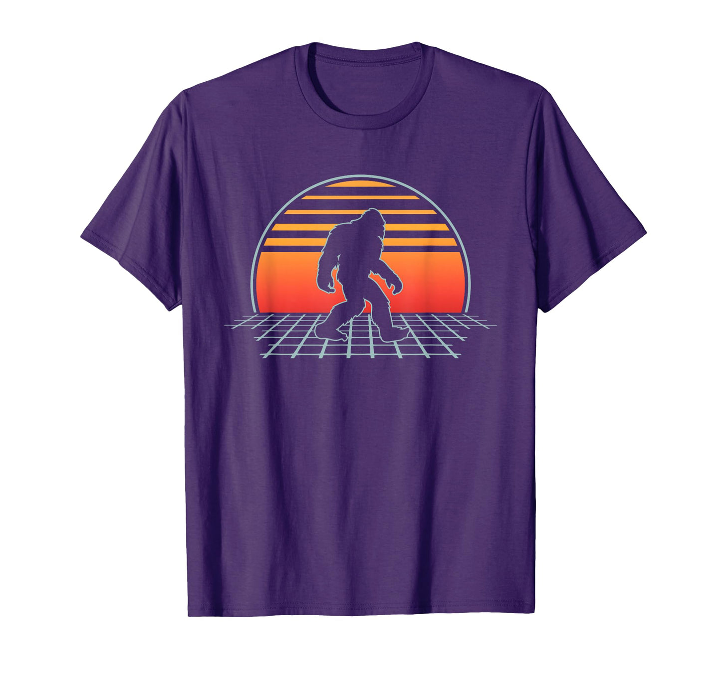 Bigfoot Yeti Sasquatch Vaporwave T-Shirt - Aesthetic Graphic for Adults