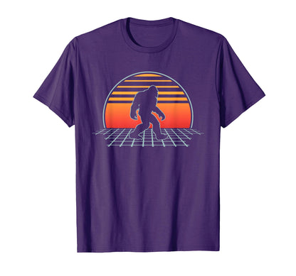 Bigfoot Yeti Sasquatch Vaporwave T-Shirt - Aesthetic Graphic for Adults