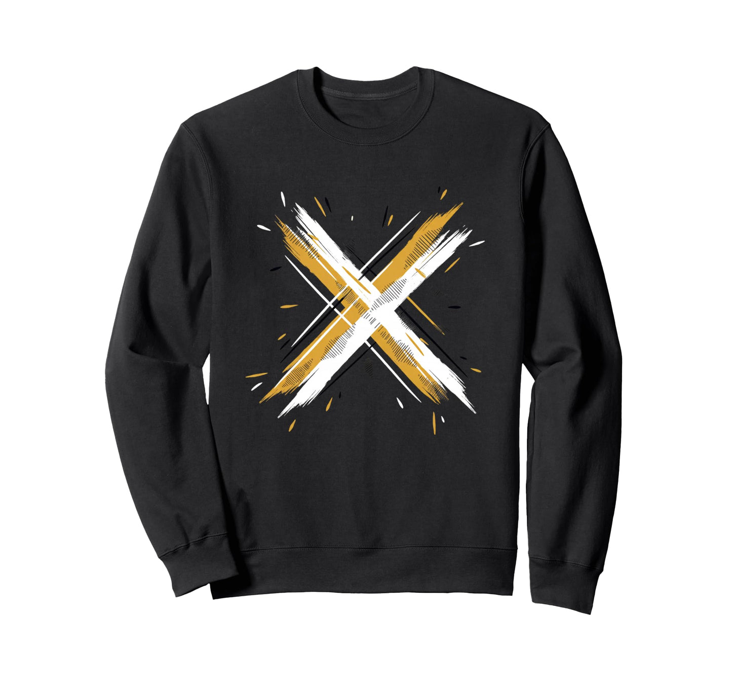 Paintbrush Cross 90S Nostalgia Funny Sweatshirt - Novelty Apparel Men Women
