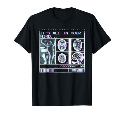 Its All Your Mind Vaporwave T-Shirt - Aesthetic Graphic for Adults