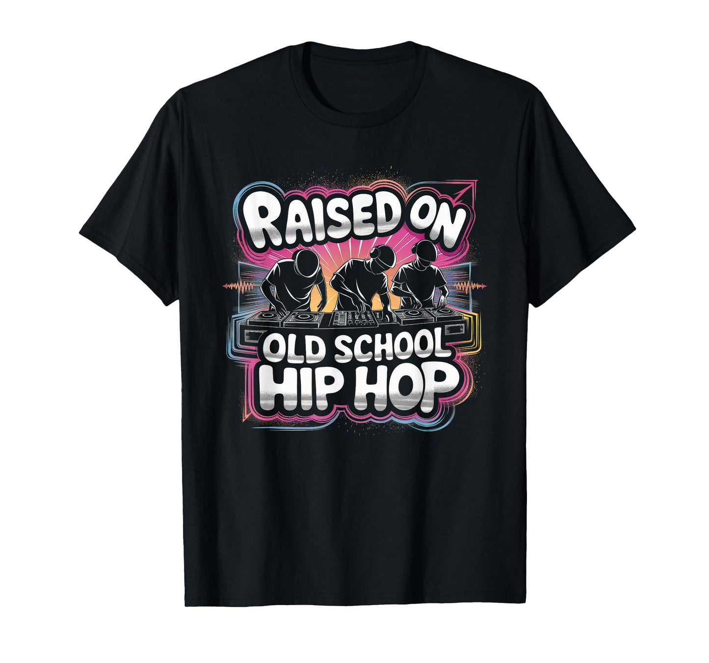 Raised Old School Graffiti Rap Hip Hop T-Shirt - Custom Art Print Unisex