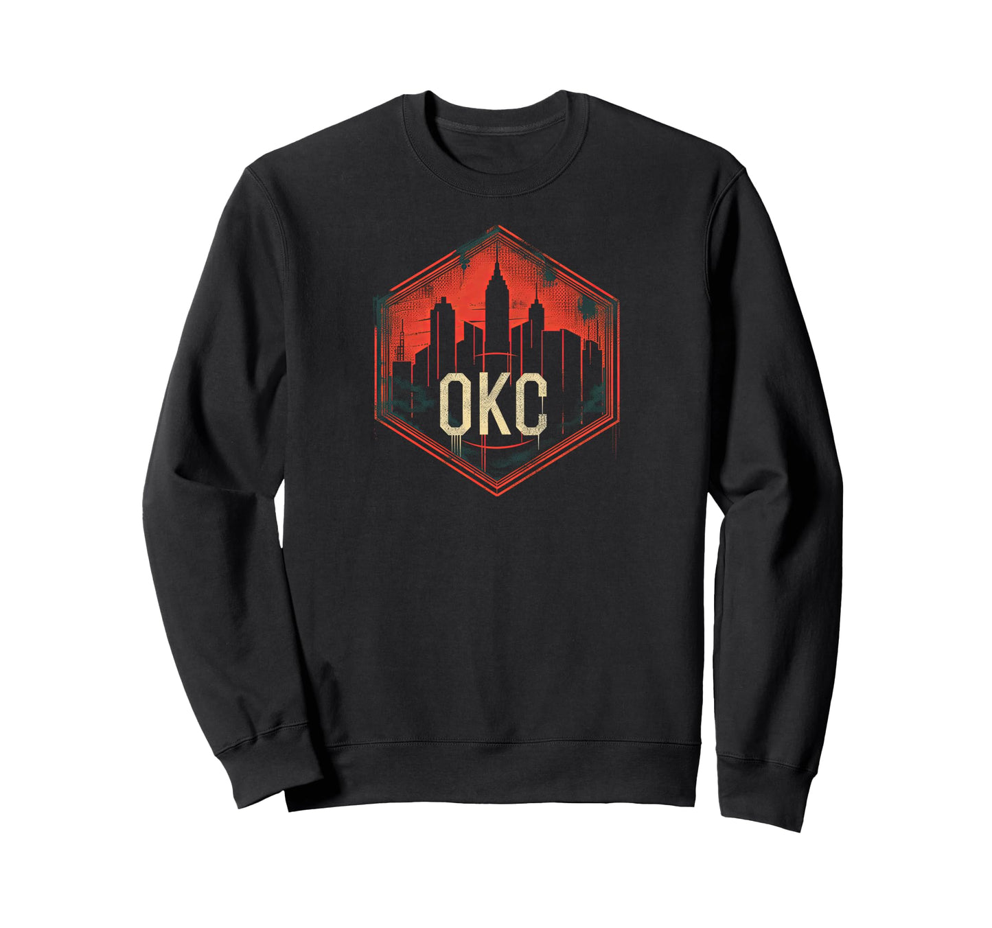 Okc Grit 90S Grunge Urbandecay Sweatshirt - Casual Everyday Wear Unisex