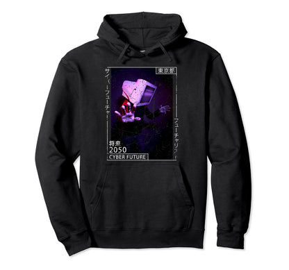 Japanese Aesthetic Cyberpunk Cyborg Hoodie - Unique Graphic Unisex