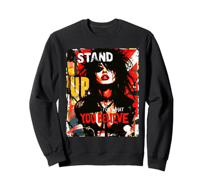 Punk Graffiti 90S Grunge Art Sweatshirt - Trendy Graphic for Adults