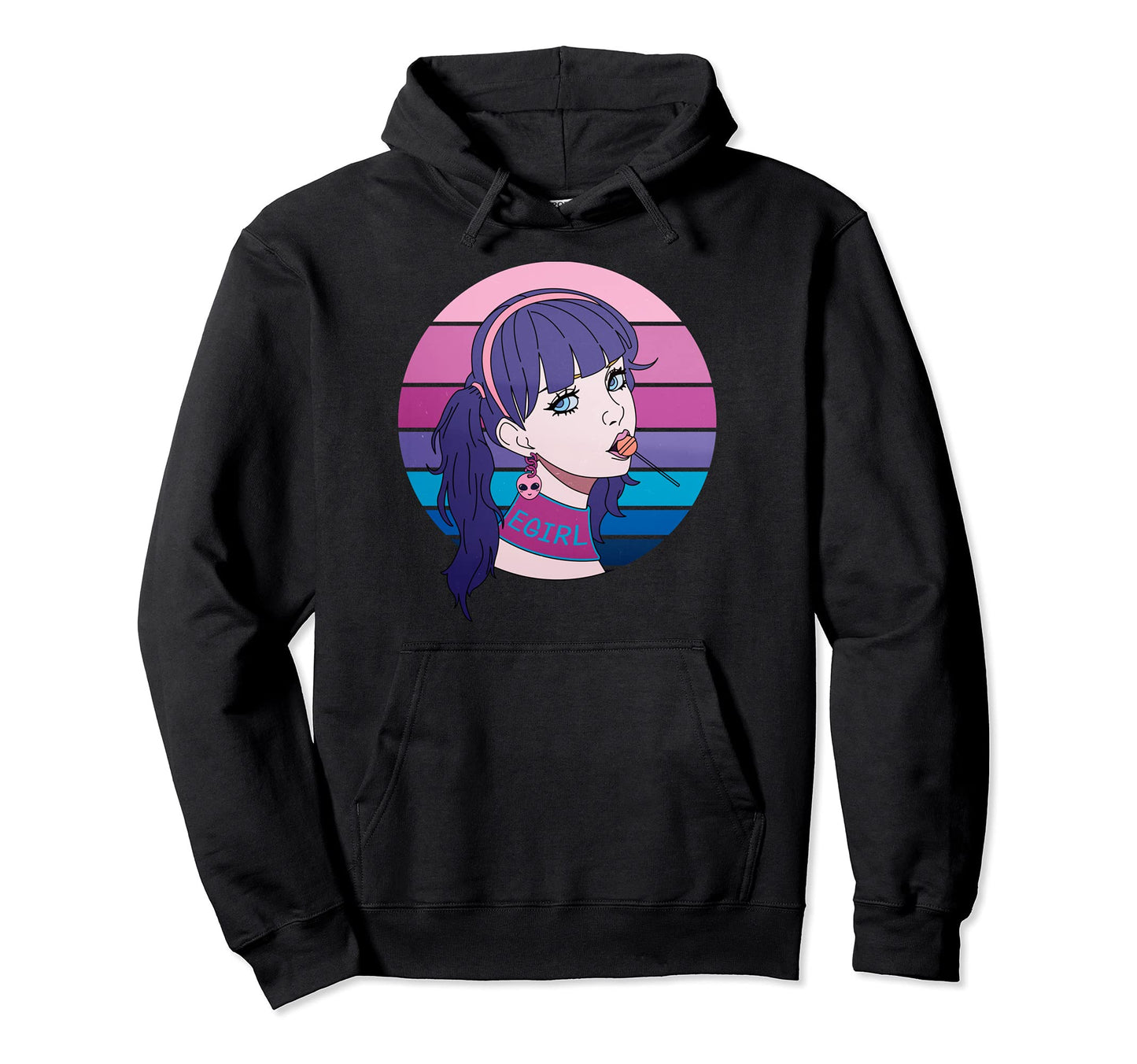 Aesthetic Vaporwave Pastel Goth Egirl Doll Hoodie - Novelty Apparel Unisex