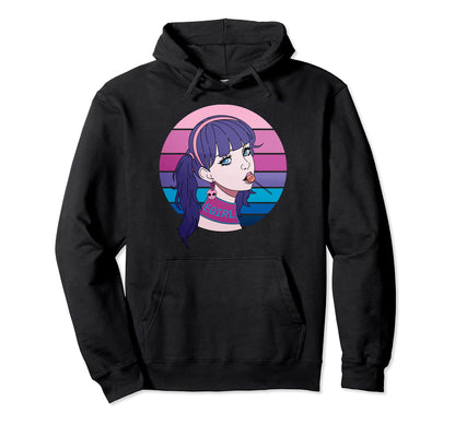Aesthetic Vaporwave Pastel Goth Egirl Doll Hoodie - Novelty Apparel Unisex