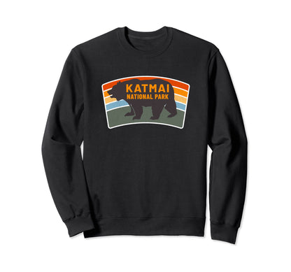 Katmai National Park Bear Sweatshirt - Fun Novelty Design Men Women