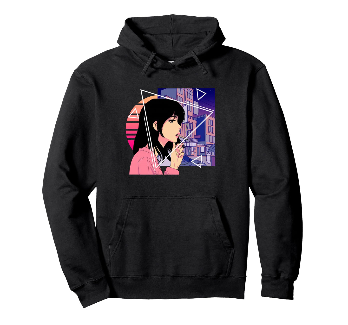 80S Japanese Lofi Vaporwave Aesthetic Sad Hoodie - Trendy Graphic Unisex