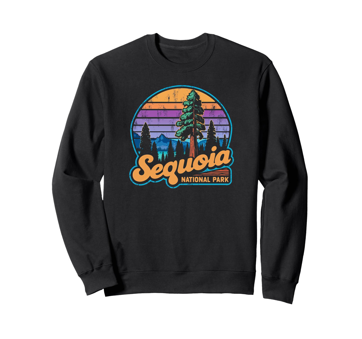 Sequoia National Park Sunset Sweatshirt - Streetwear Style for Adults