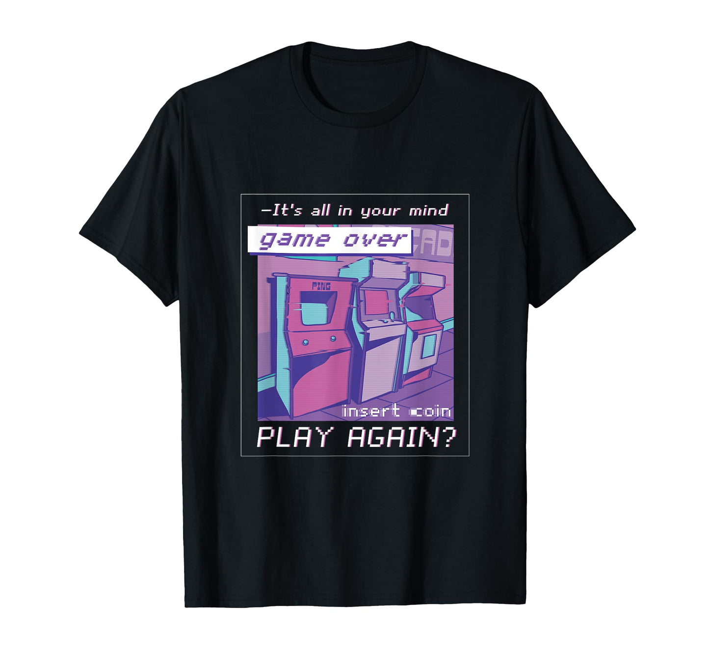 Gaming Arcade Japanese Vaporwave T-Shirt - Streetwear Style Unisex
