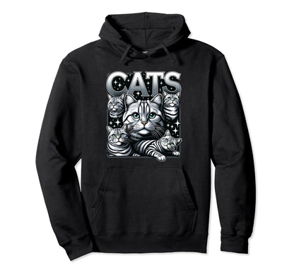 Cat Bootleg Grunge 90S Hoodie - Fun Novelty Design Unisex