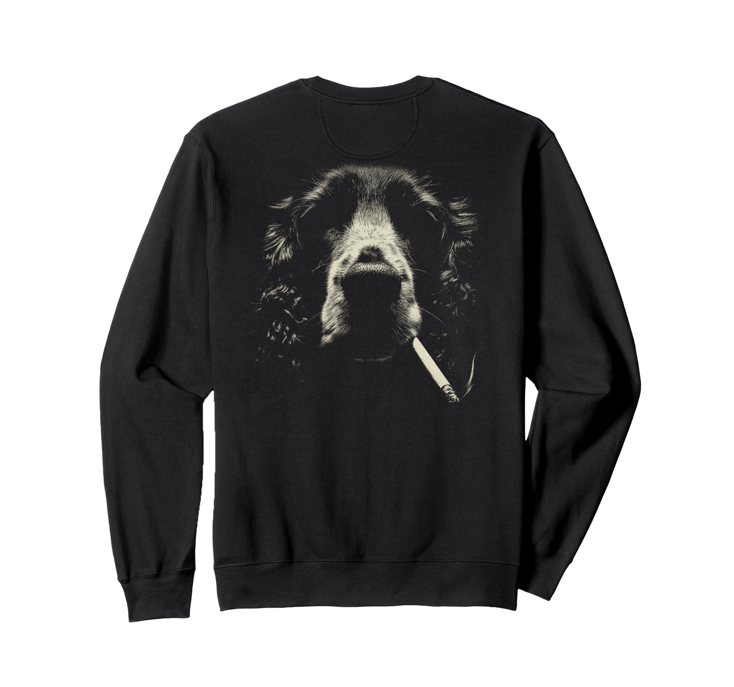 English Cocker Spaniel Smoking Sweatshirt - Streetwear Style Men Women