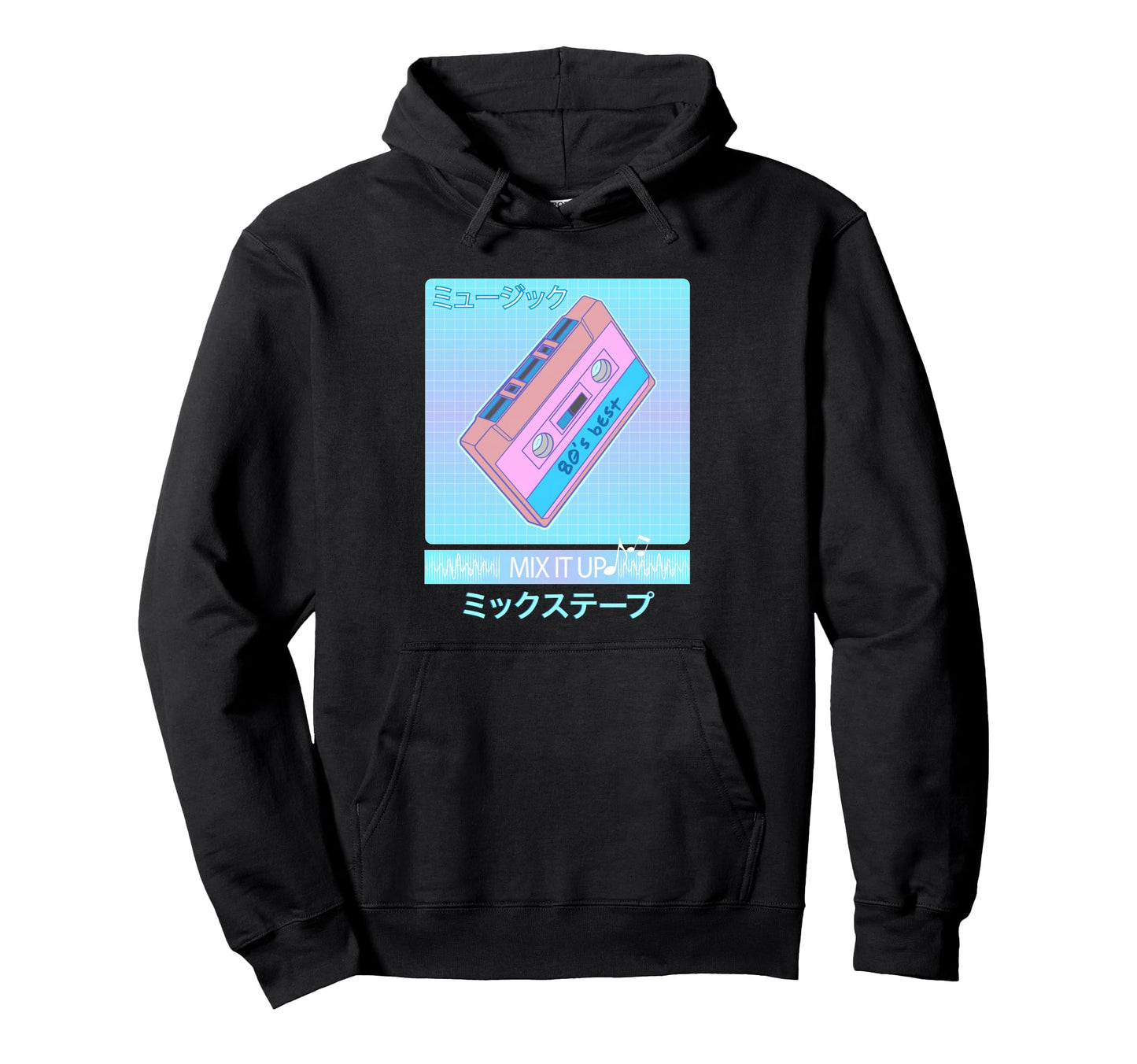 Mix Tape 80S Japanese Otaku Aesthetic Hoodie - Streetwear Style for Adults