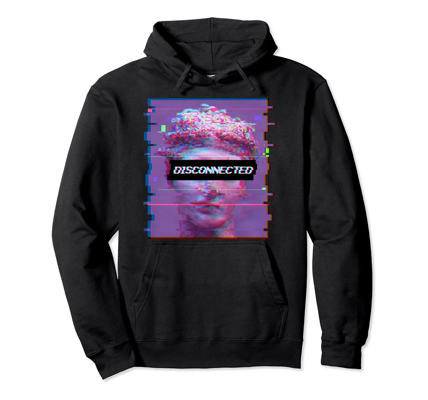 Vaporwave Aesthetic David Statue Anti Hoodie - Streetwear Style Men Women