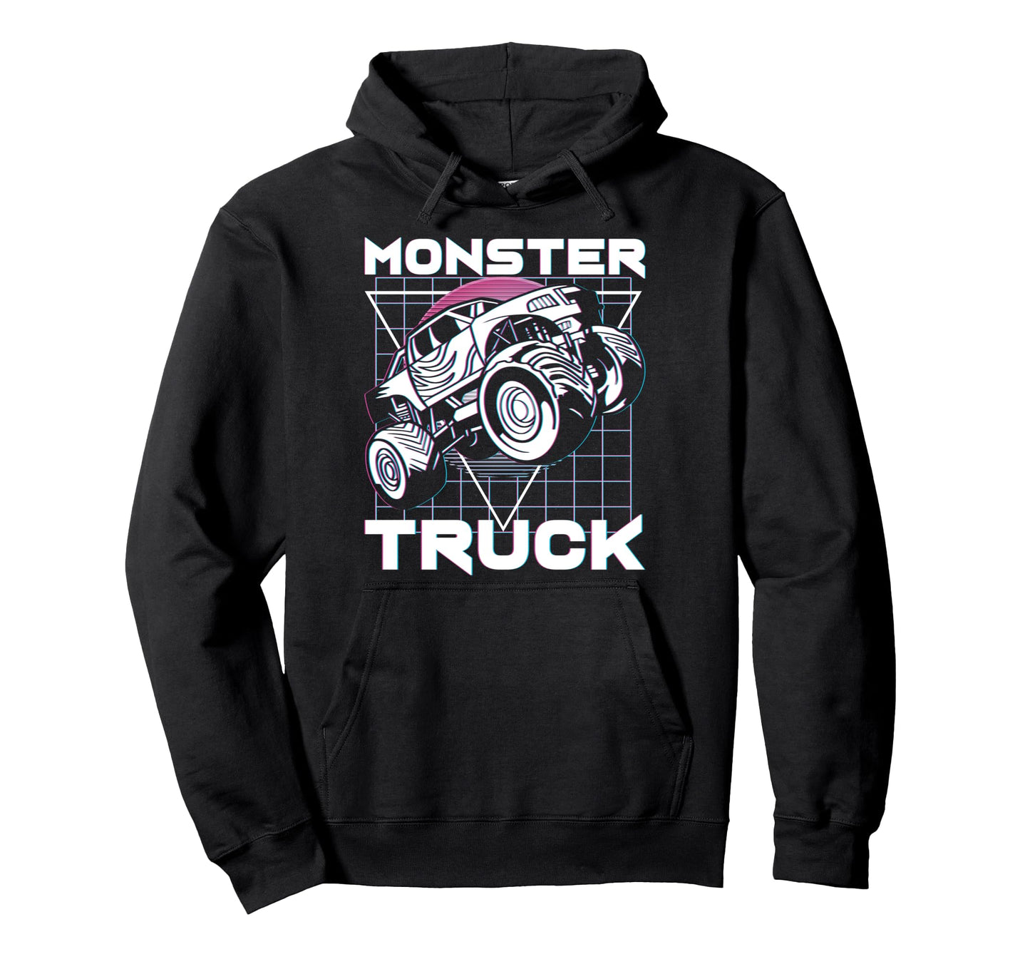 Vaporwave Aesthetic Japanese Monster Truck Hoodie - Trendy Graphic Unisex