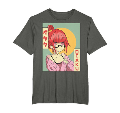 Otaku Anime Japanese Vaporwave Aesthetic T-Shirt - Graphic Print Unisex