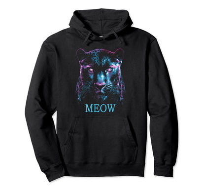 Panther Black Cyberpunk Aesthetic Hoodie - Fun Novelty Design Men Women