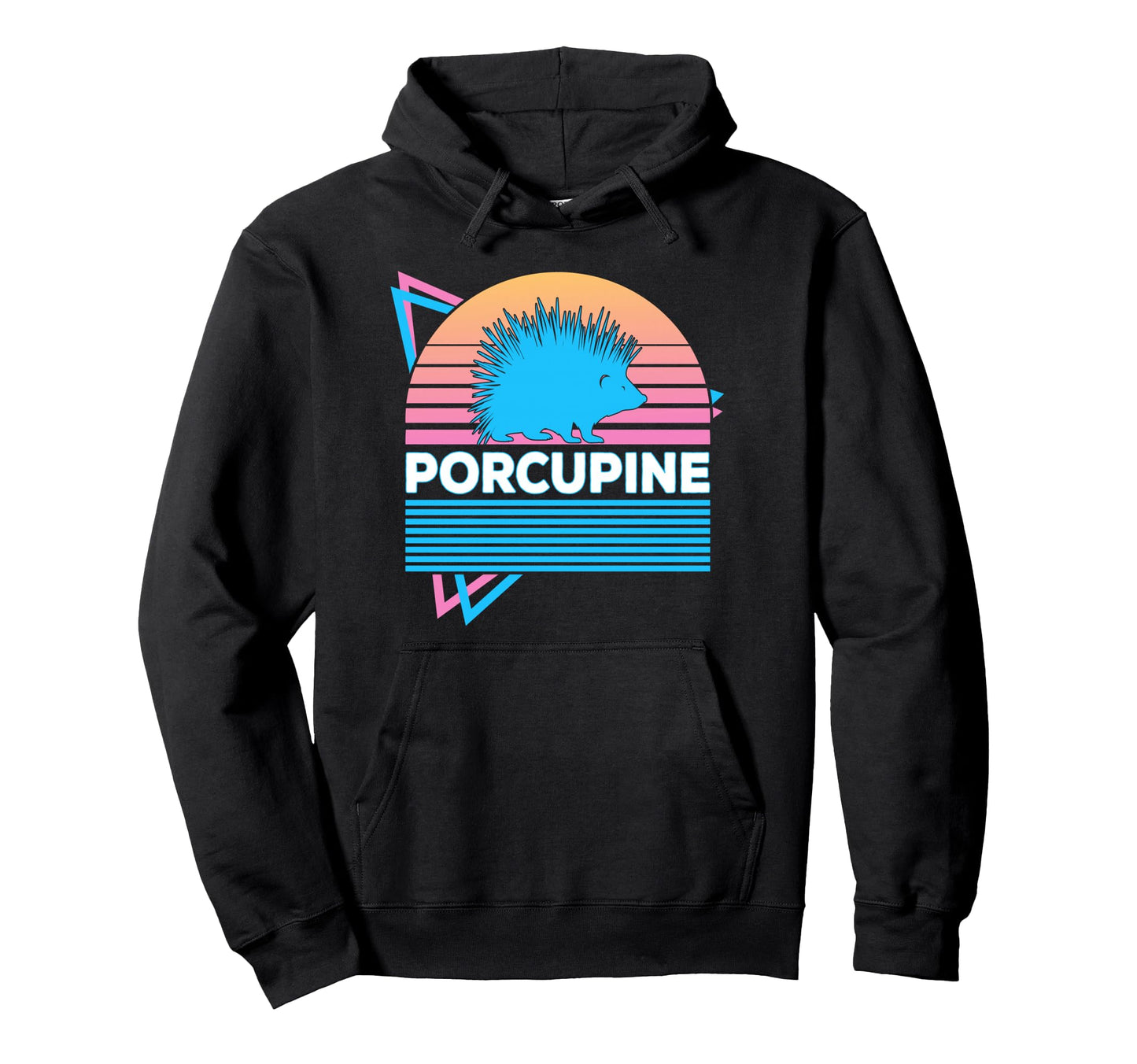 Porcupine Vaporwave Aesthetic Hoodie - Streetwear Style Men Women