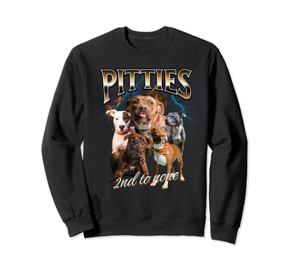 Pit Bull Lovers 90S Grunge Pittie Sweatshirt - Novelty Apparel Men Women