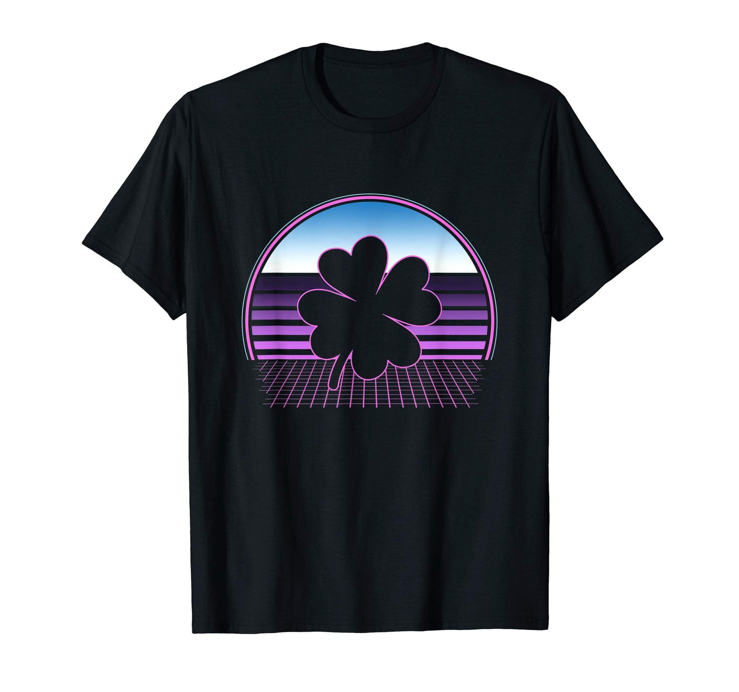 Shamrock St Patricks Day 80S T-Shirt - Casual Everyday Wear Unisex