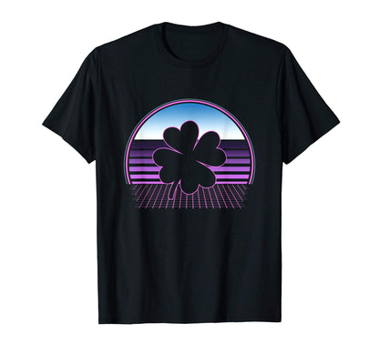 Shamrock St Patricks Day 80S T-Shirt - Casual Everyday Wear Unisex