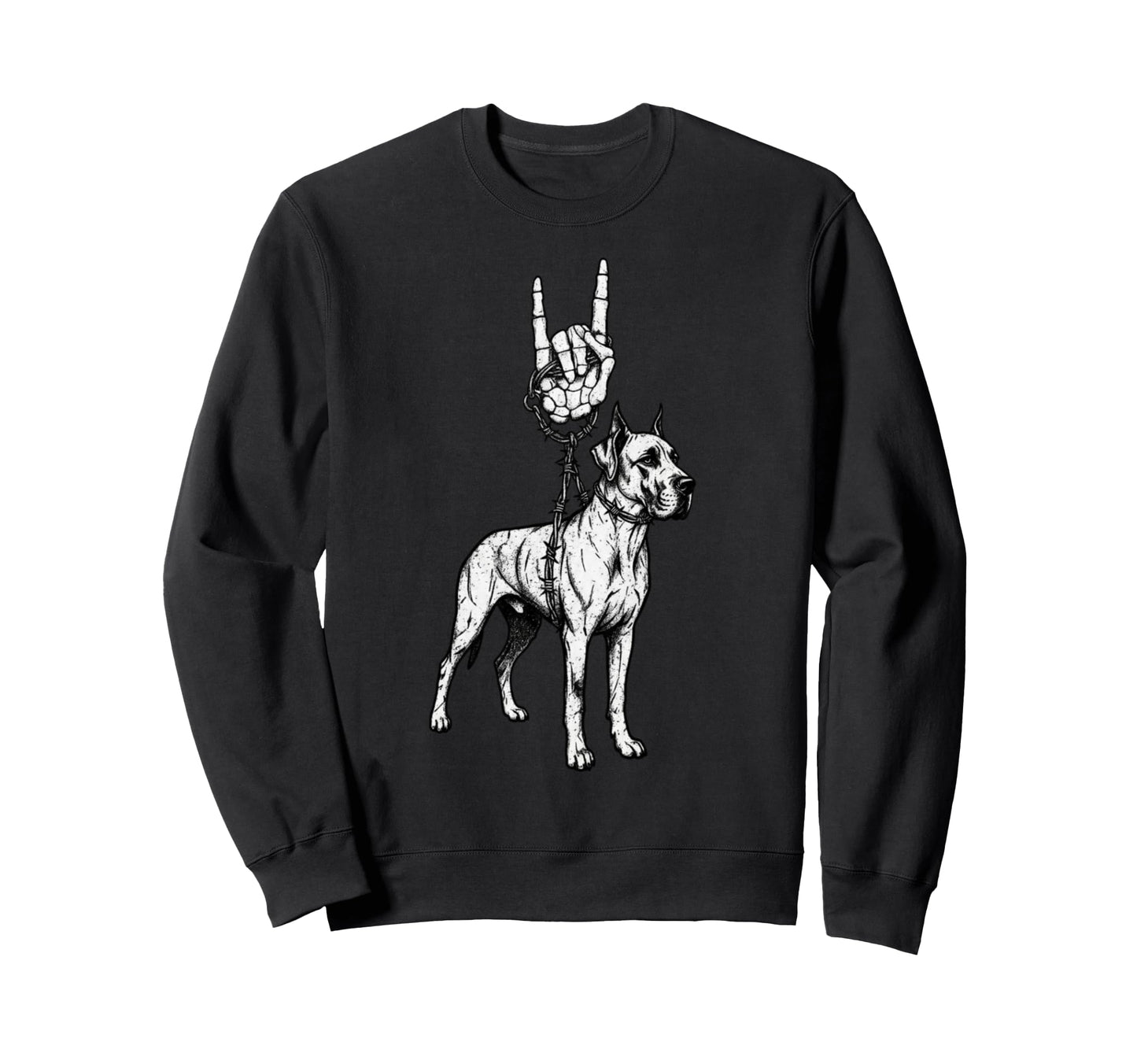 Great Dane Dog Breeder Alt Metal 90S Sweatshirt - Custom Art Print Unisex