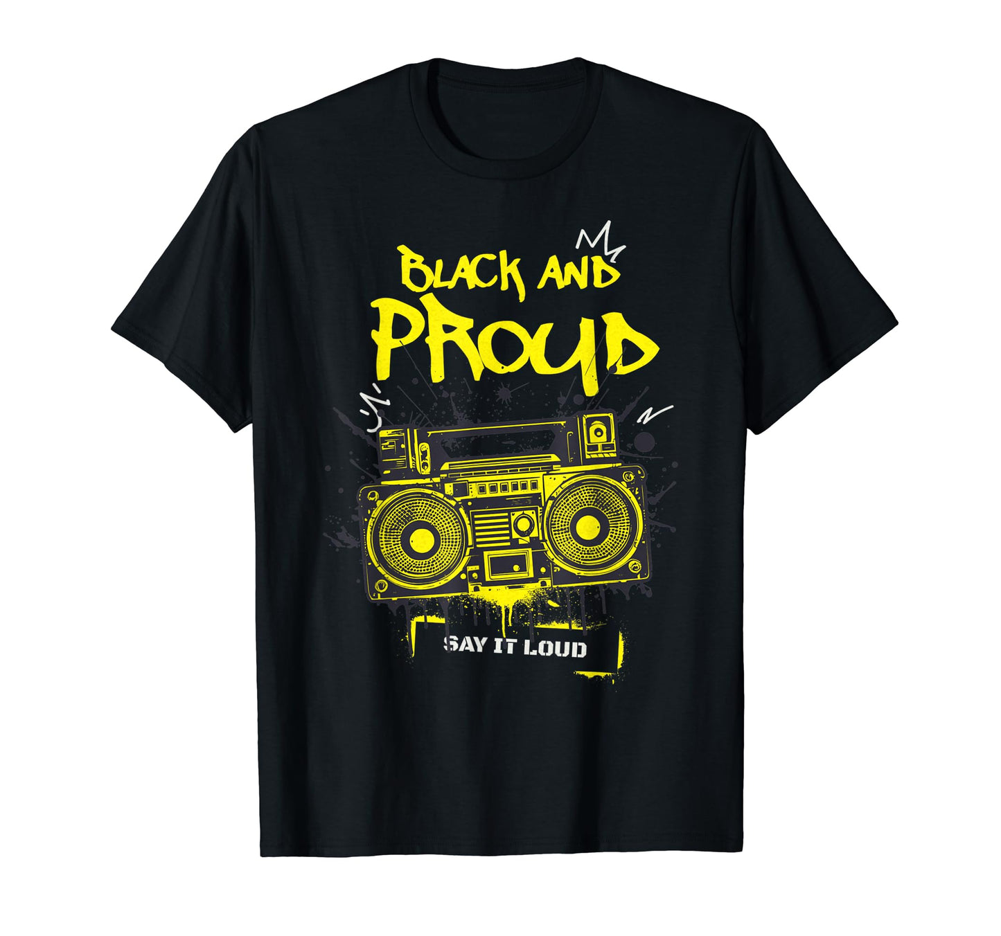 Black History Month Hip Hop Old School T-Shirt - Minimalist Print Unisex