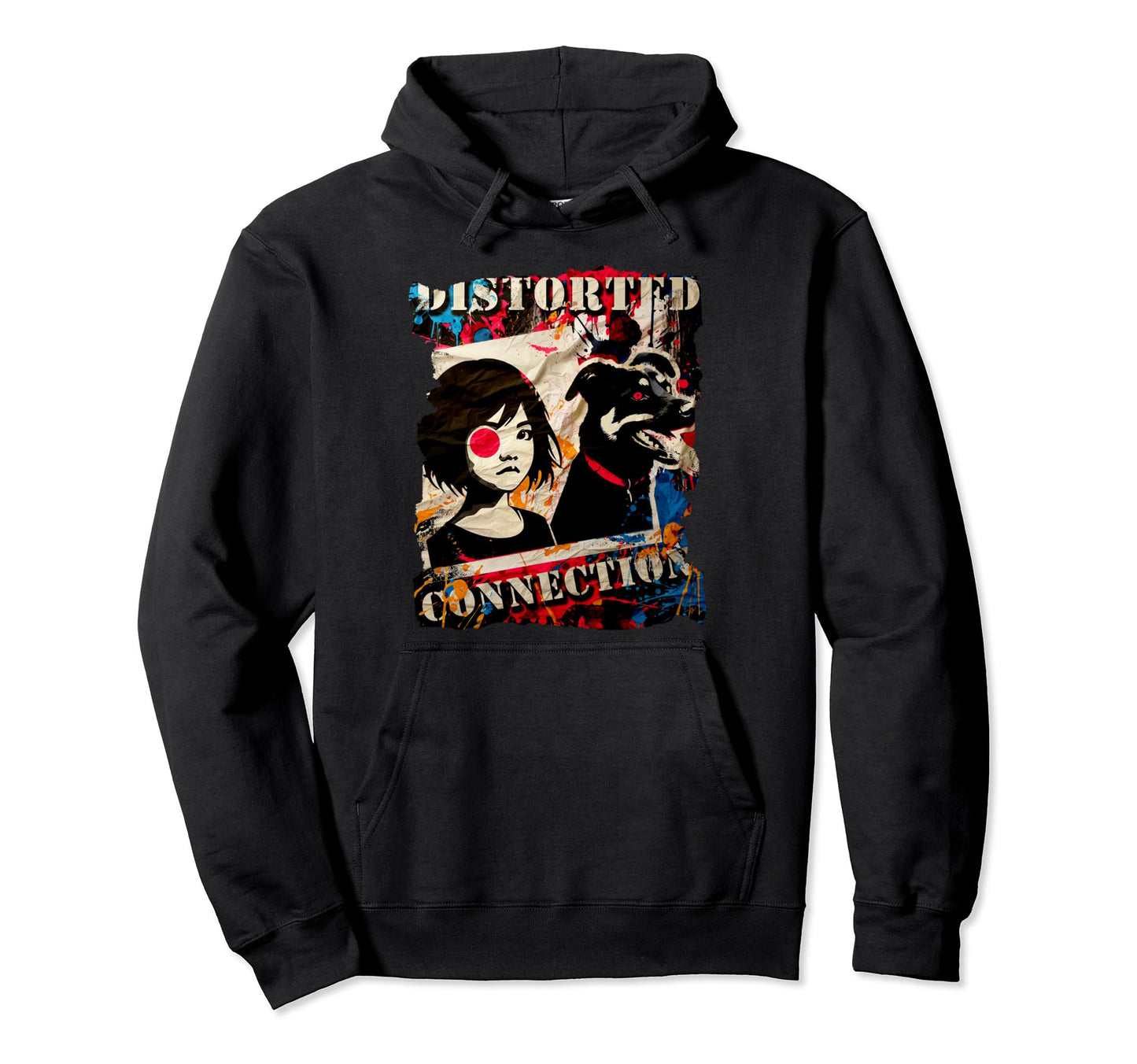 Funny And Dog Graffiti Grunge 90S Hoodie - Streetwear Style Unisex